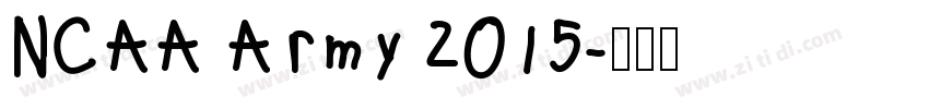 NCAA Army 2015字体转换